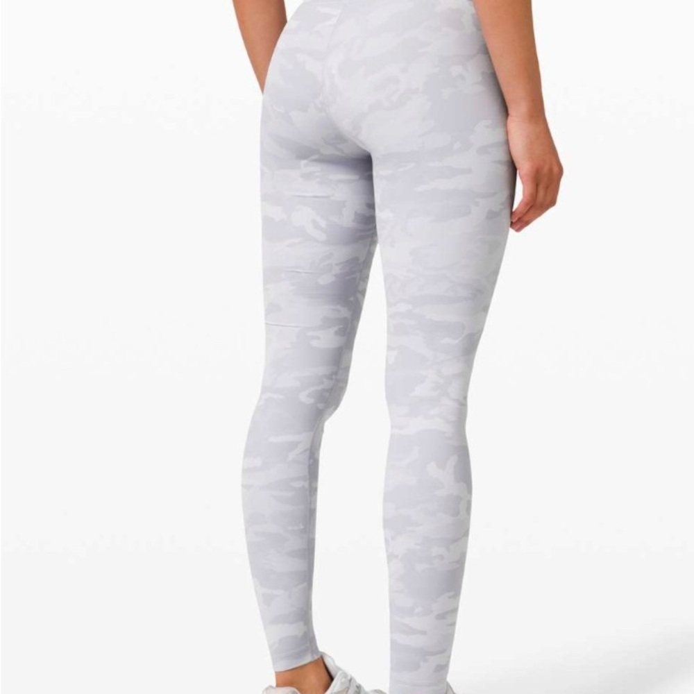 LululemonWunder Under High-Rise Tight*Luxtreme Incognito Camo Jacqu Alpine White - Picture 4 of 6